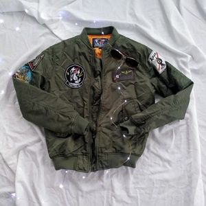 Green Bomber Jacket